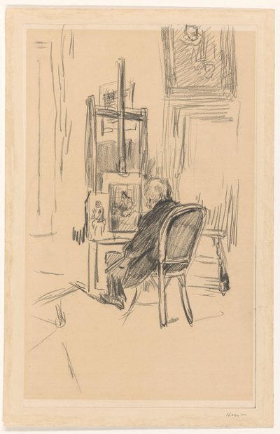 Jozef Israels i sin studio av Isaac Israels