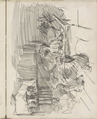Publik i en gamelan-orkester av Isaac Israels