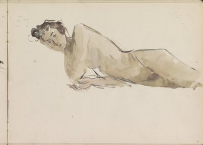 Stående Kvinna Naken av Isaac Israels