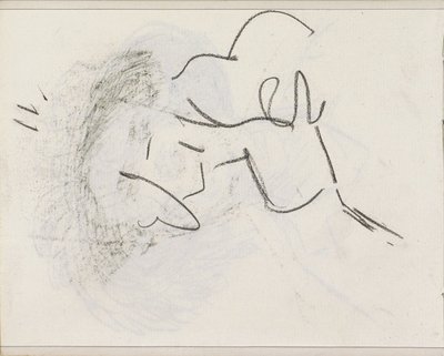 Studie, möjligen en figurstudie av Isaac Israels