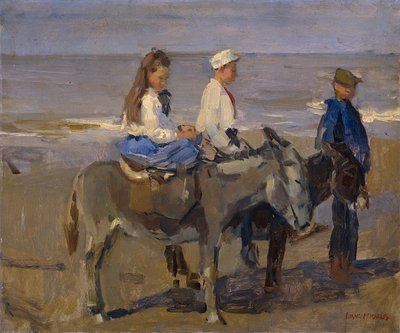 Tyska: Pojke och flicka på åsnor Pojke och flicka på åsnor av Isaac Israels