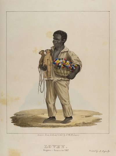 Lovey, tallrik 8 från Sketches of Character..., 1838 av Isaac Mendes Belisario