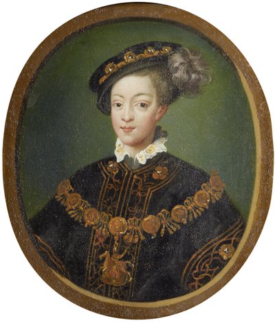 Edward VI 1537-1553, kung av England, 1500-talet av Isaac Oliver