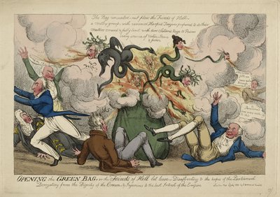 Öppna den gröna påsen av Isaac Robert (attr. to) Cruikshank