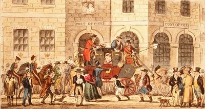 Bull and Mouth Inn av Isaac Robert Cruikshank