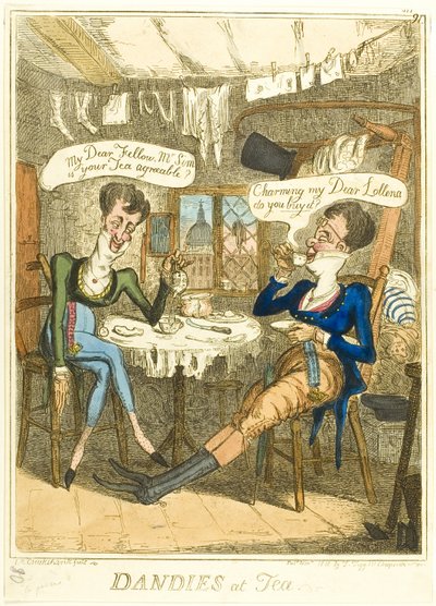 Dandys vid teet av Isaac Robert Cruikshank