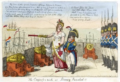 Kejsarinnans önskan eller Boney förbryllad! av Isaac Robert Cruikshank