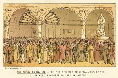 Den kungliga börsen av Isaac, Robert and George Cruikshank