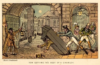 Tom får det bästa av en Charley av Isaac, Robert and George Cruikshank