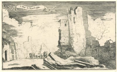 Slottet vid Jaarsveld, förstört av fransmännen 1672 