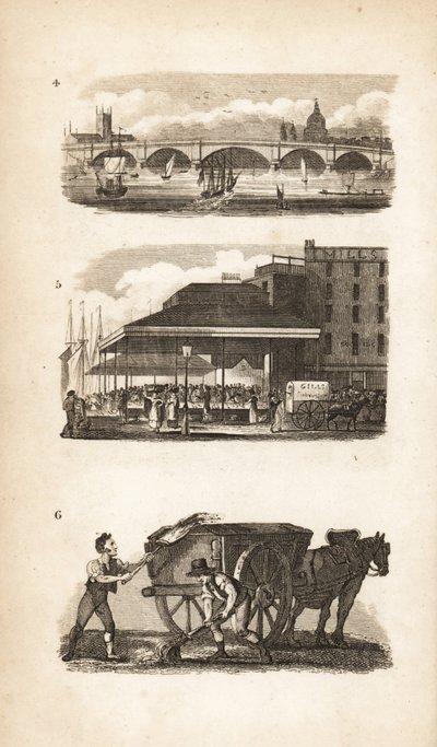 New London Bridge, Billingsgate and the Scavenger av Isaac Taylor