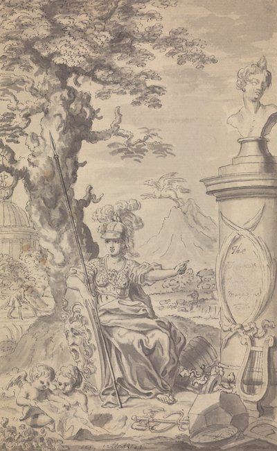 Town and Country Magazine - Frontispice för 1769 (1:a numret alltså ingen vol.nr.) av Isaac Taylor