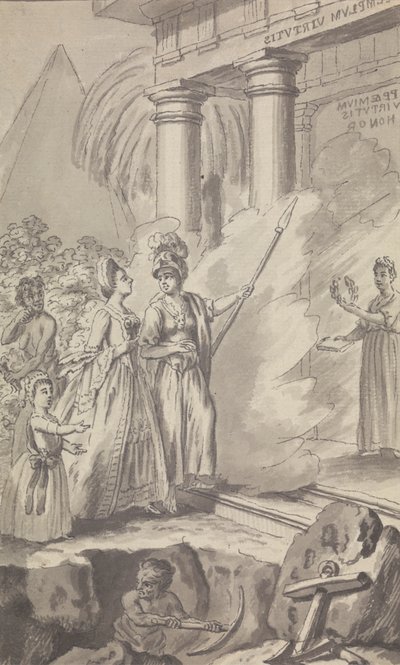 Oidentifierad periodisk/spelillustration av Isaac Taylor