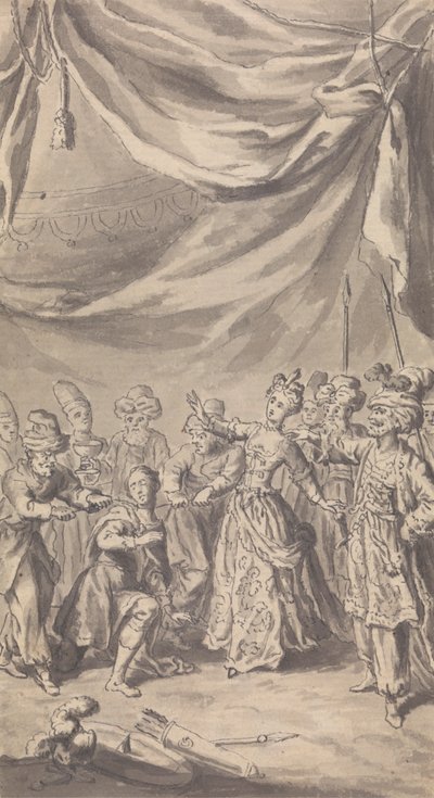 Oidentifierad periodisk/spelillustration av Isaac Taylor