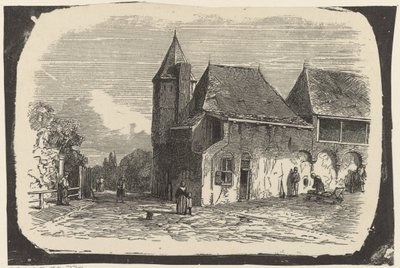 Utsikt över Koppelpoort i Amersfoort av Isaac Weissenbruch