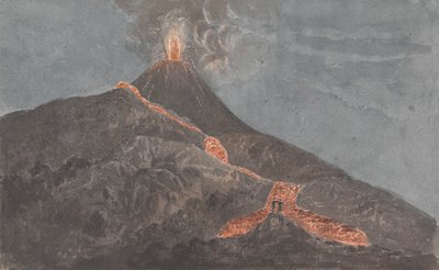 Vesuvius i utbrott av Isaac Weld