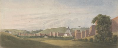 Roms murar: Aurelian-muren, med Cestius-pyramiden av Isaac Weld