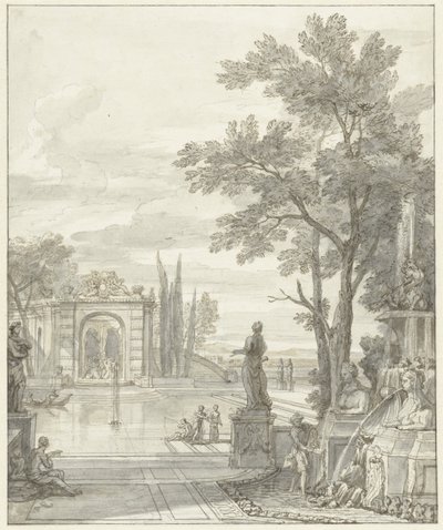 Parkutsikt av Isaac de Moucheron