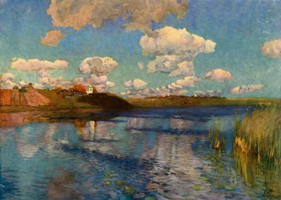 En solig dag vid sjön, 1899-1900, 1965. av Isaak Ilyich Levitan