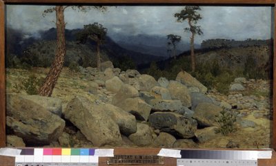 I Krimbergen. Målning av Isaac (Isaac) Ilyich Levitan (1860-1900), olja på duk av Isaak Ilyich Levitan