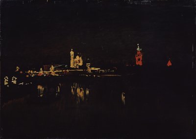 Belysning av Kreml i Moskva, 1896 av Isaak Ilyich Levitan