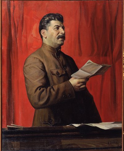 Porträtt av Stalin av Isaak Israilevich Brodsky