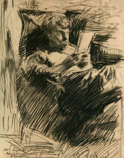Porträtt av konstnären och författaren David Burliuk 1882-1967, 1906 av Isaak Israilevich Brodsky