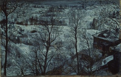 Vinterlandskap, 1917 av Isaak Israilevich Brodsky
