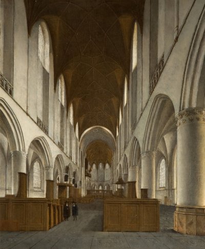 Interiör av Saint Bavo, Haarlem, 1680. av Isaak van Nickele