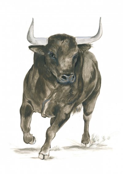 En anfallande tjurs kraft av Isabelle Brent