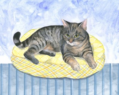 Kuddkatt av Isabelle Brent