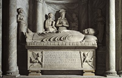Sarkofag av den portugisiske kardinal Antonio Martino de Chavez realiserad av Isaiah da Pisa av Isaia da Pisa