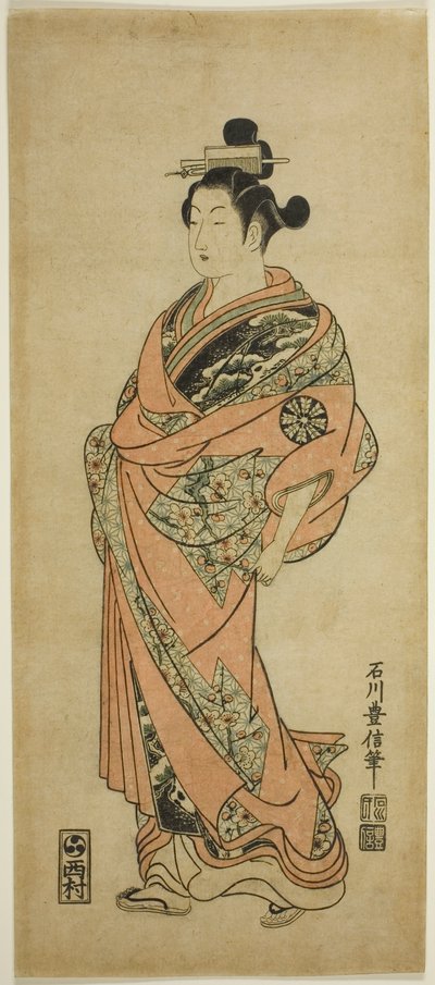 Skådespelaren Nakamura Tomijuro I av Ishikawa Toyonobu