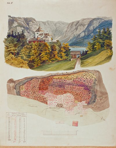 År 1846 började gruvingenjören och amatörarkeologen Johann Georg Ramsauer gräva i gravfältet ovanför Hallstatt i Österrike... av Isidor Engel