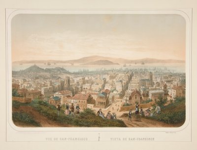 Flyg från San-Francisco; Utsikt över San-Francisco av Isidore Laurent Deroy