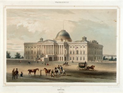Washington--Capitol (Östra utsikten) av Isidore Laurent Deroy