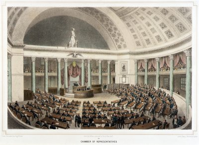 Washington--Representantkammaren av Isidore Laurent Deroy