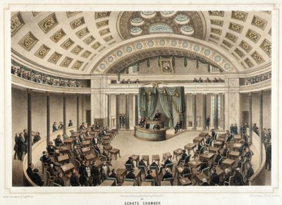Washington--Senatens kammare av Isidore Laurent Deroy