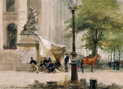 Läger på Place de la Boure, 4 juni av Isidore Pils