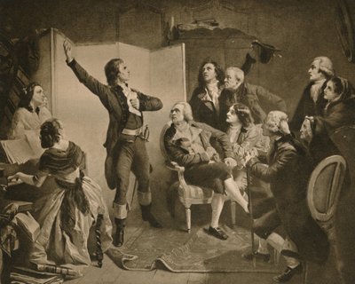 Den första sången av Marseillaise, 1895. av Isidore Pils