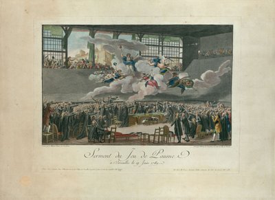 Tennisbaneeden den 20 juni 1789. av Isidore Stanislas Helman