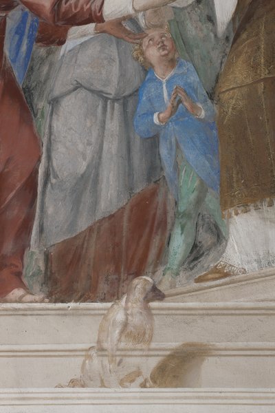 Barn, detalj från presentationen av Jesus i templet, 1623-34 av Isidoro Bianchi