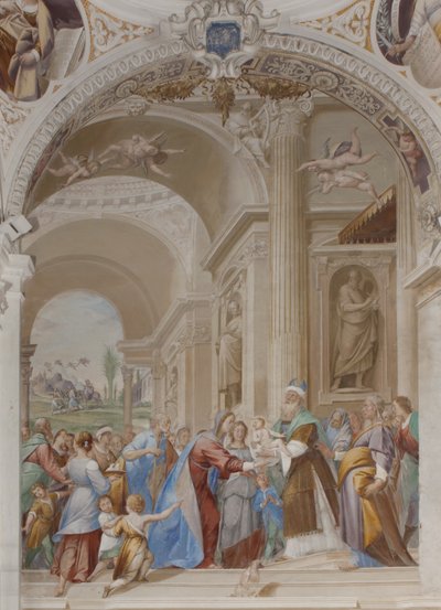 Presentation av Jesus i templet, 1623-34 av Isidoro Bianchi