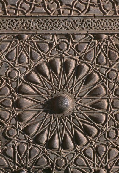 Dörr till sultan al-Zahir Barquqs madrasa, detalj (trä) av Islamic School