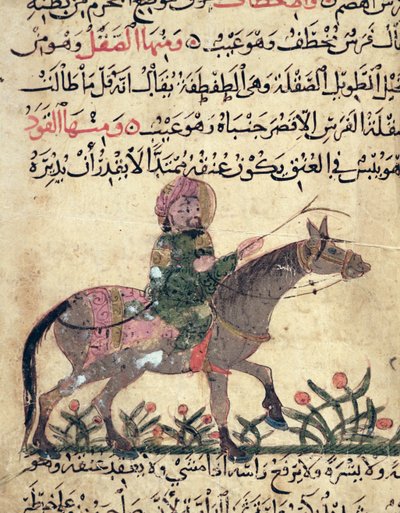 Häst och ryttare, illustration från 