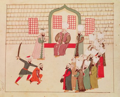 Ms 1671 En vesir som tittar på en avrättning av Islamic School