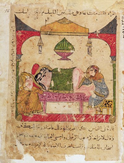 Ms Arabe 3467 En medicinsk undersökning, från boken Kalila och Dimna av Islamic School