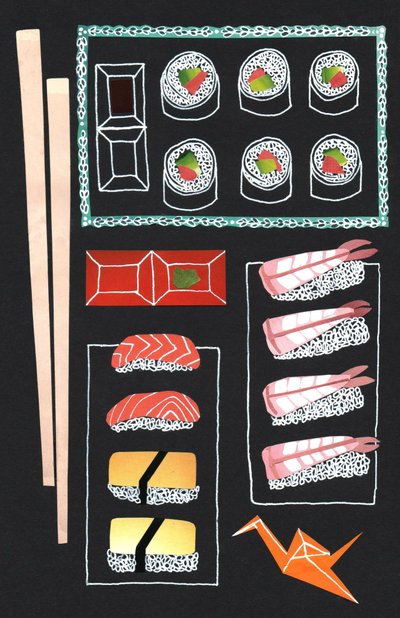 Sushi, 2014 av Isobel Barber