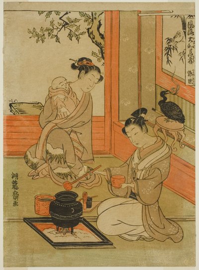 Kakkyo (kinesiska: Guo Ju), från serien "Fashionabla japanska versioner av de tjugofyra förebilderna för filialisk fromhet (Furyu Yamato nijushiko)" av Isoda Koryusai