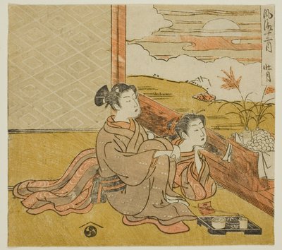 Den åttonde månaden (Sogetsu), från serien "Fashionable Twelve Months (Furyu juni tsuki)" av Isoda Koryusai